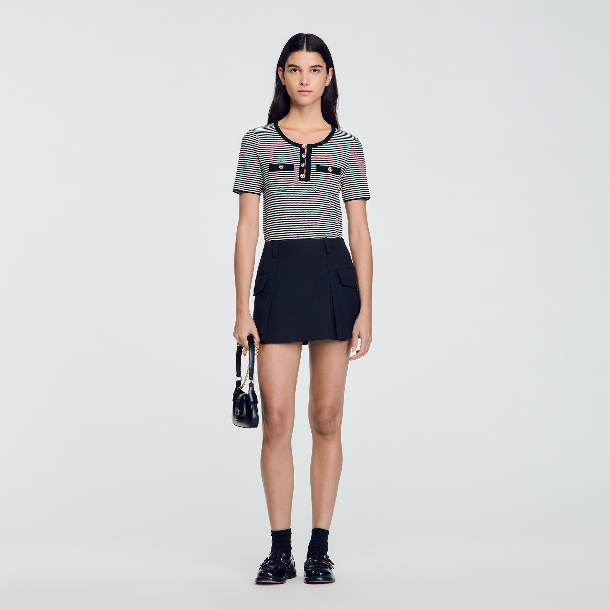 Striped Jumper : Sweaters & Cardigans&nbsp; color Black