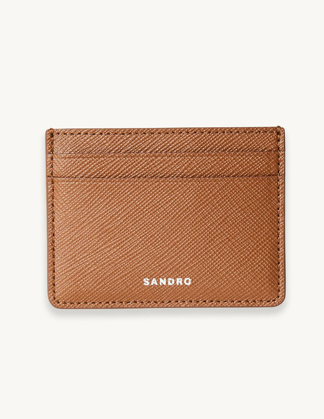 Leather Card Holder : Leather Goods color Brown