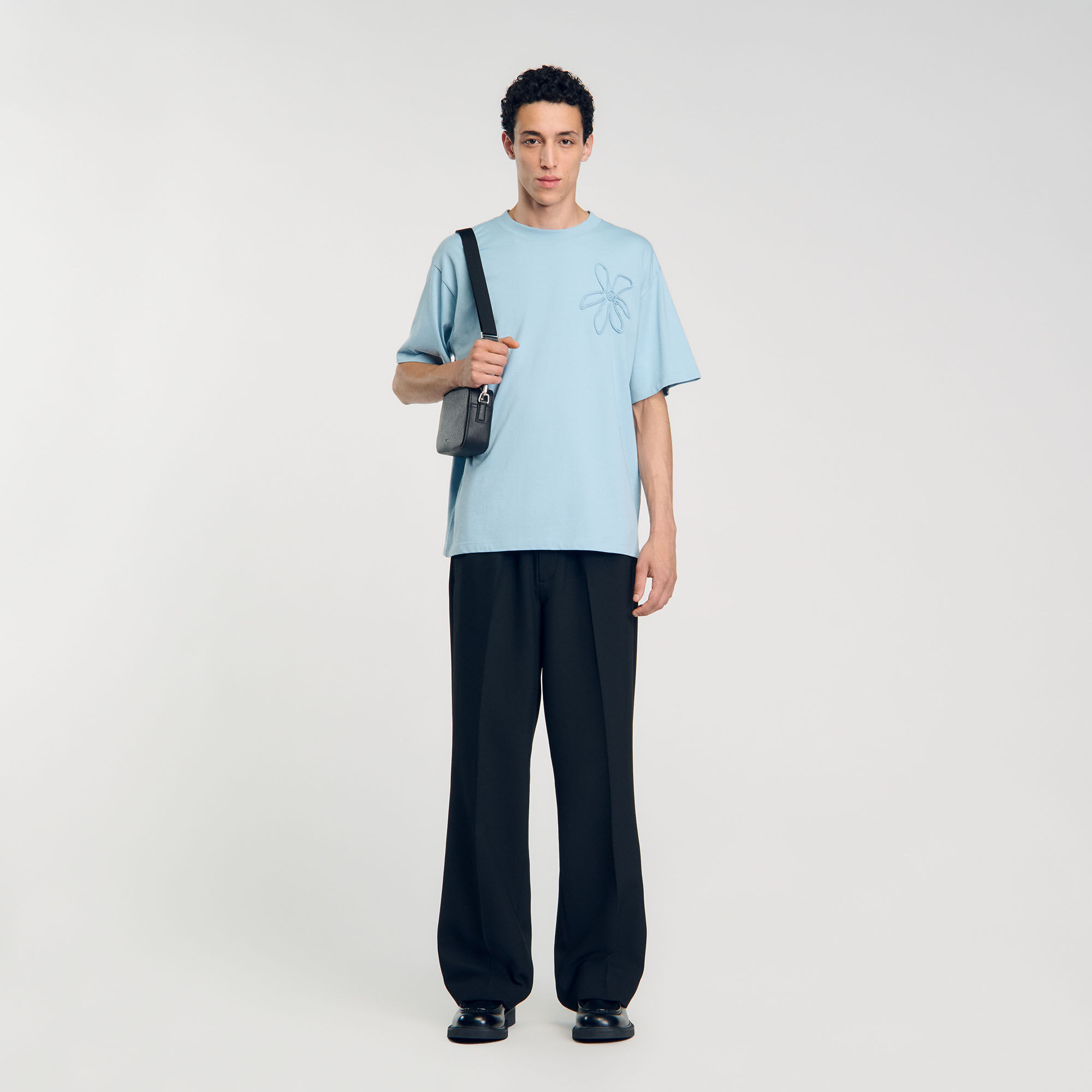 Oversized Flower T-Shirt : Tops & T-shirts color Chocolate