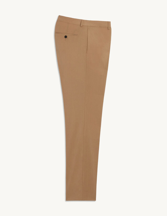 Virgin Wool Suit Trousers : 50%off color Ficelle