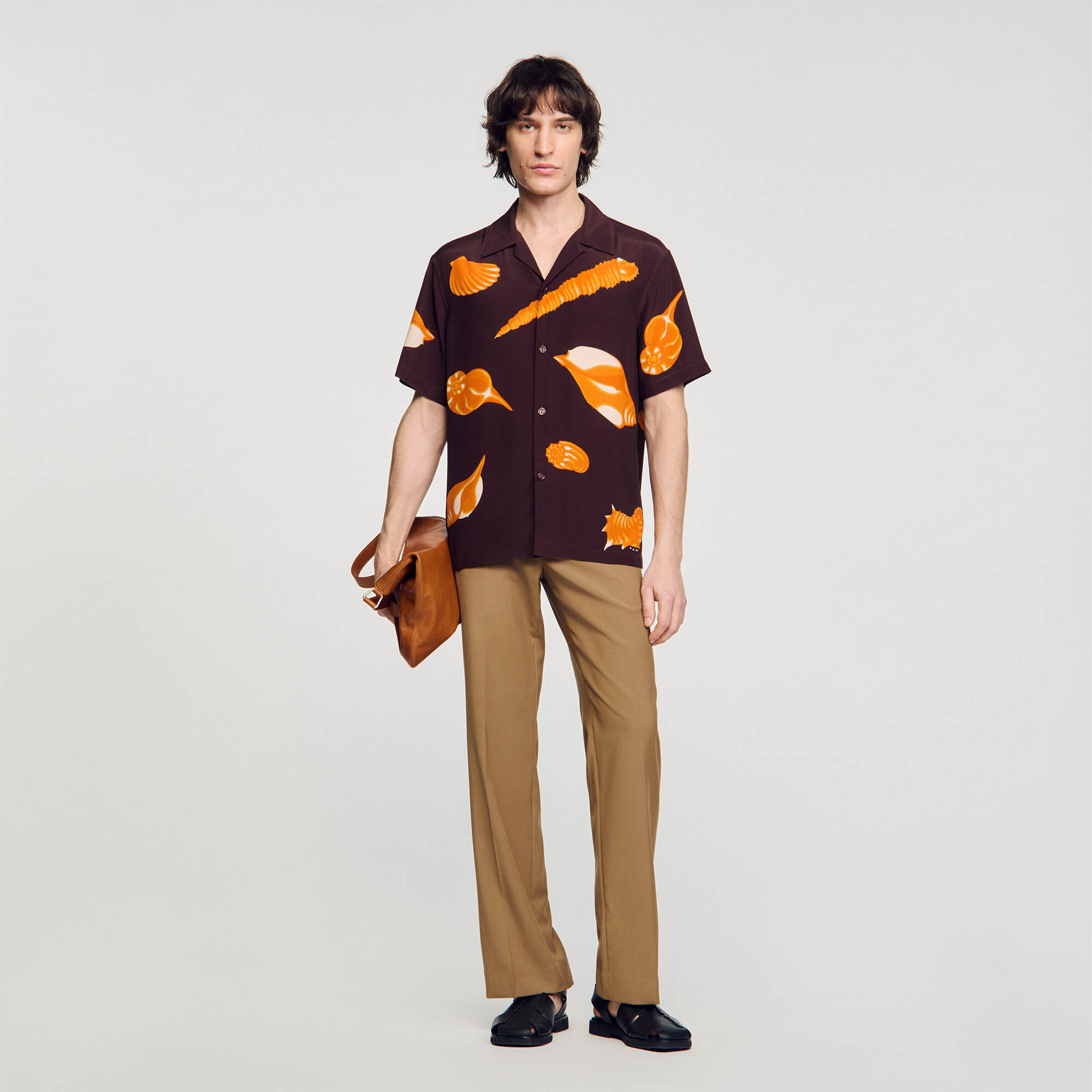 Seashell Pattern Shirt : Shirts color Ecru