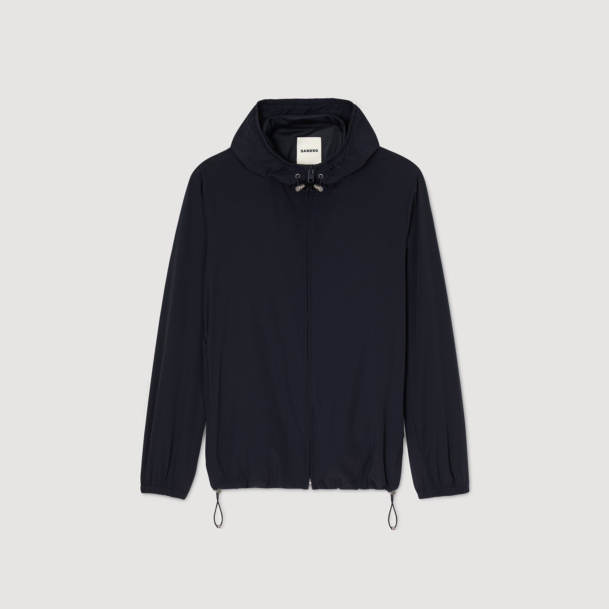 sandro★パール付きジャケット SANDRO high-neck Jacket | Blue | FARFETCH