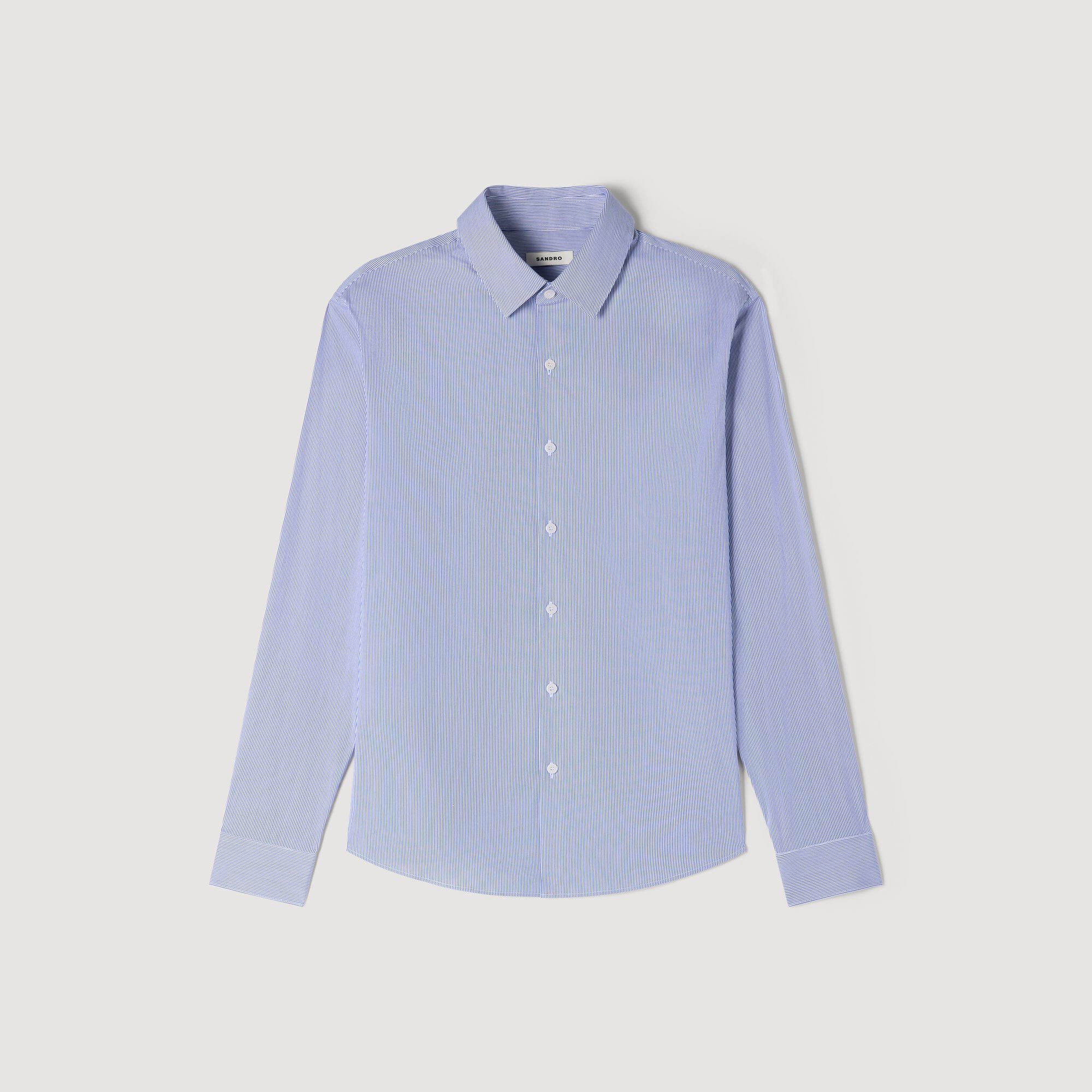 Striped Shirt : Shirts color White / Blue