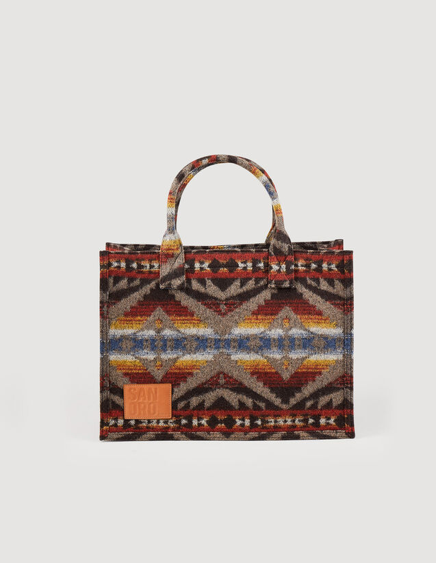Patterned Kasbah Tote Bag : Others Bags color Grey / Red