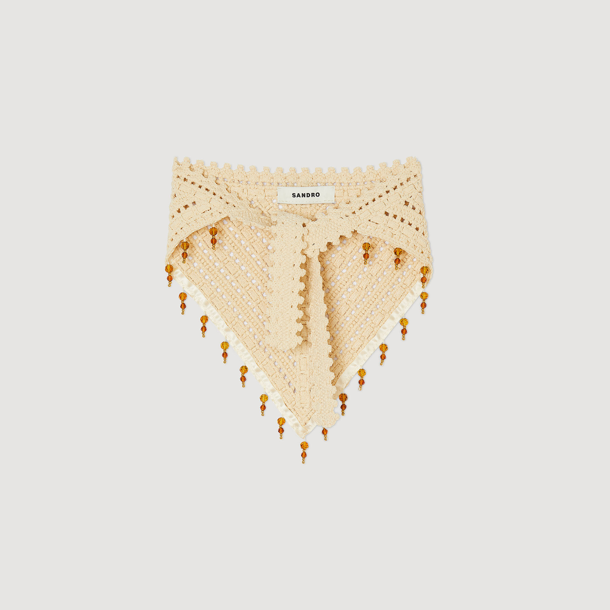 Crochet Bandana : Other Accessories&nbsp; color Natural