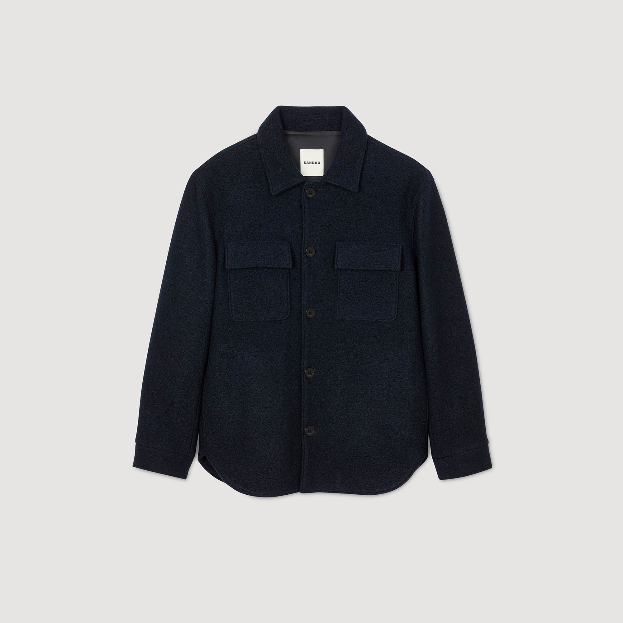 Wool Overshirt : Jackets & Coats color Midnight Blue