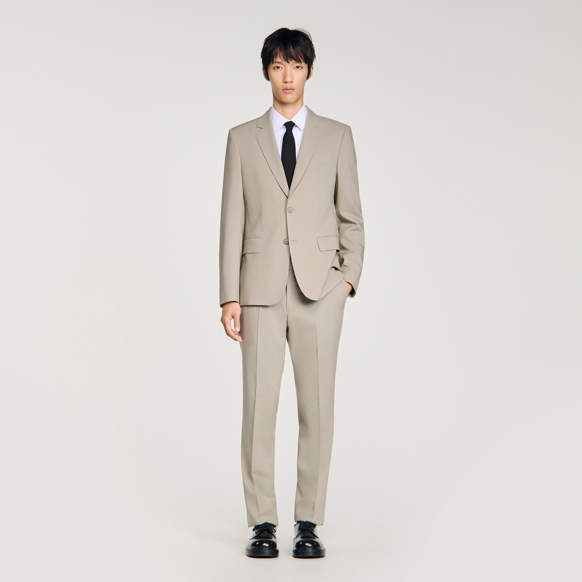 Wool Suit Jacket : Suits & Tuxedos color Navy Blue