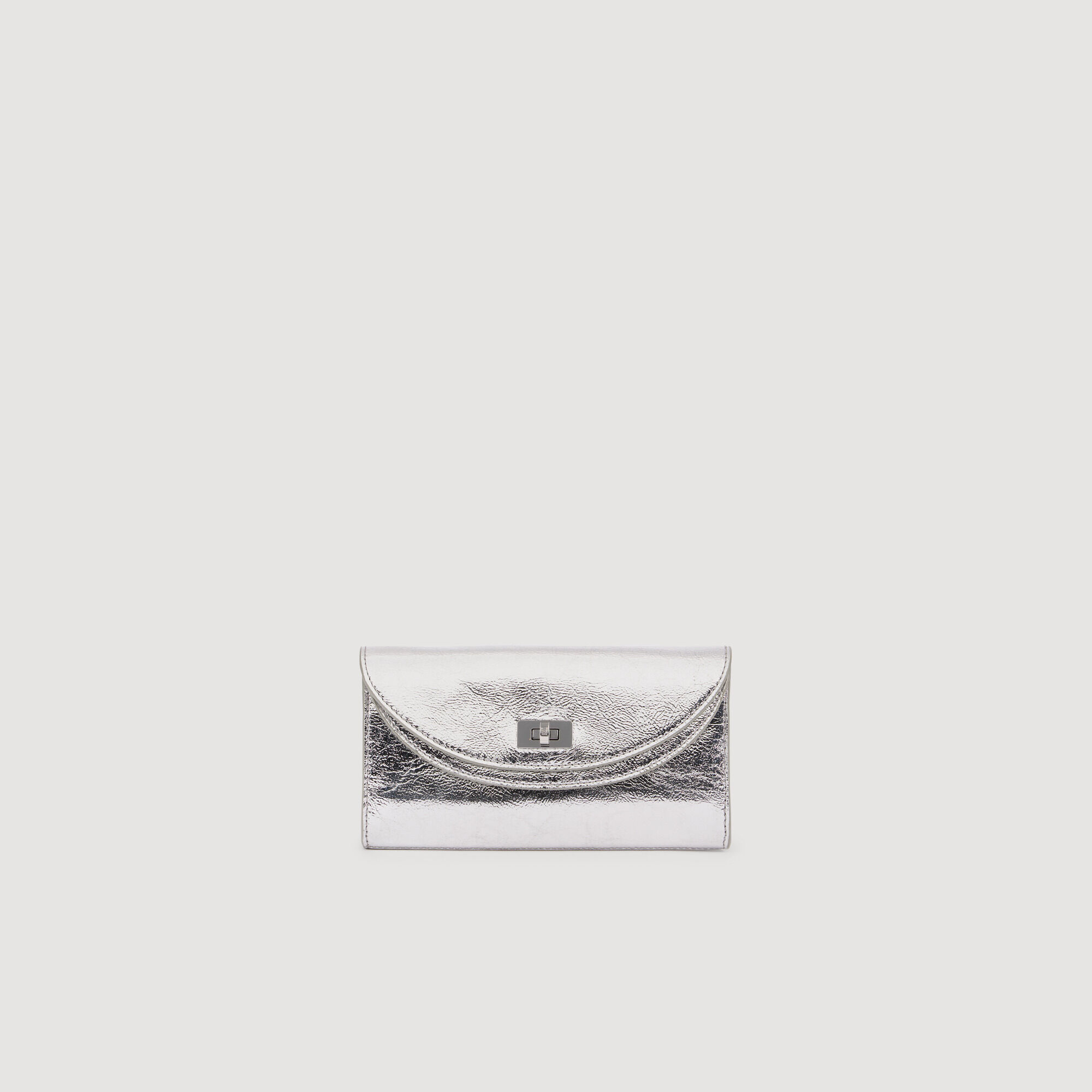 Mambo Leather Clutch : Others Bags color Silver