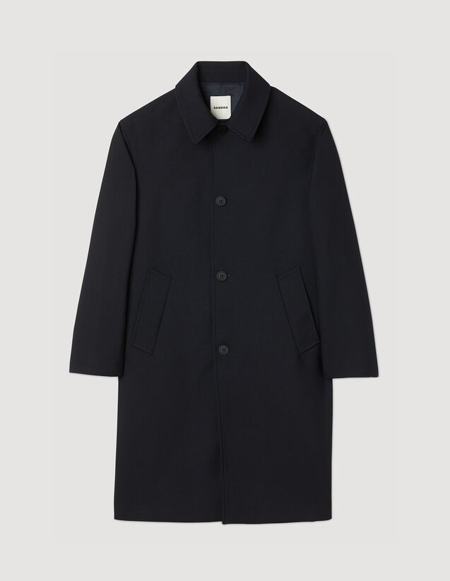 Overcoat : Trench coats & Coats color Navy Blue
