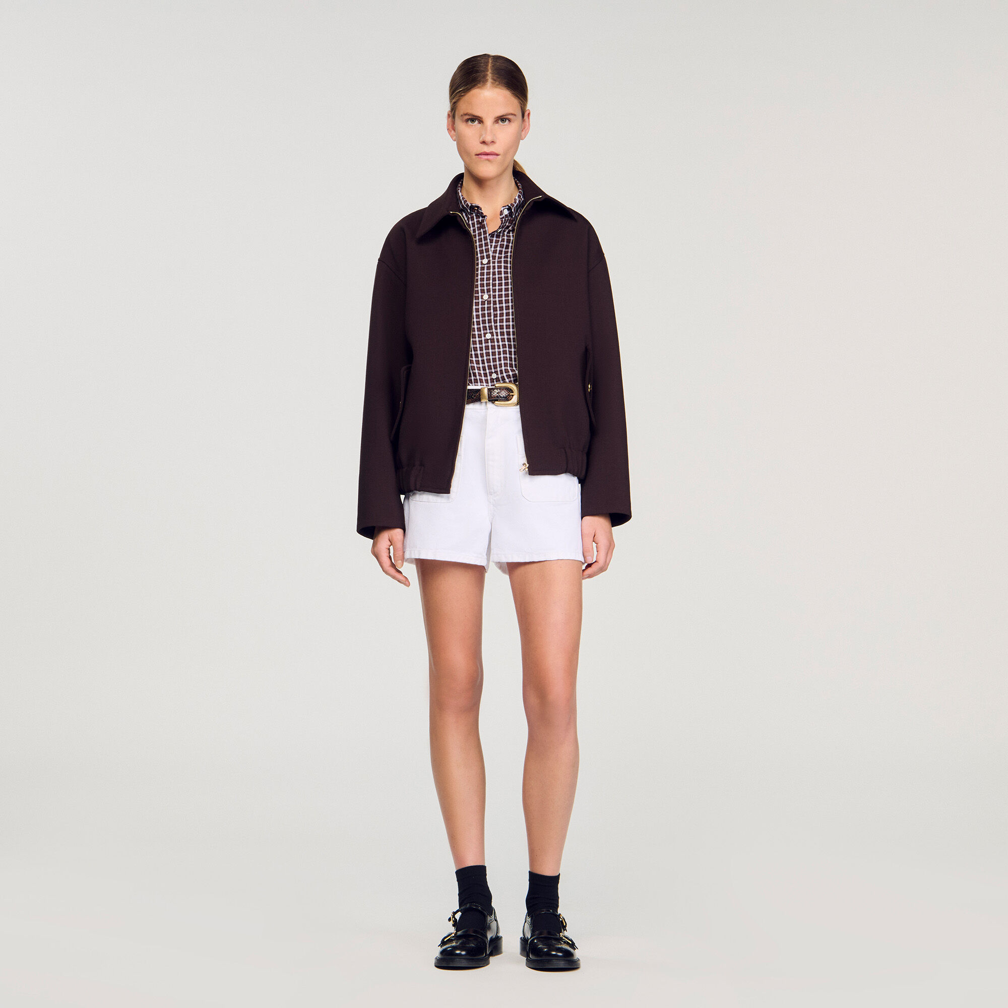 Oversized Jacket : Blazers & Jackets color Brown