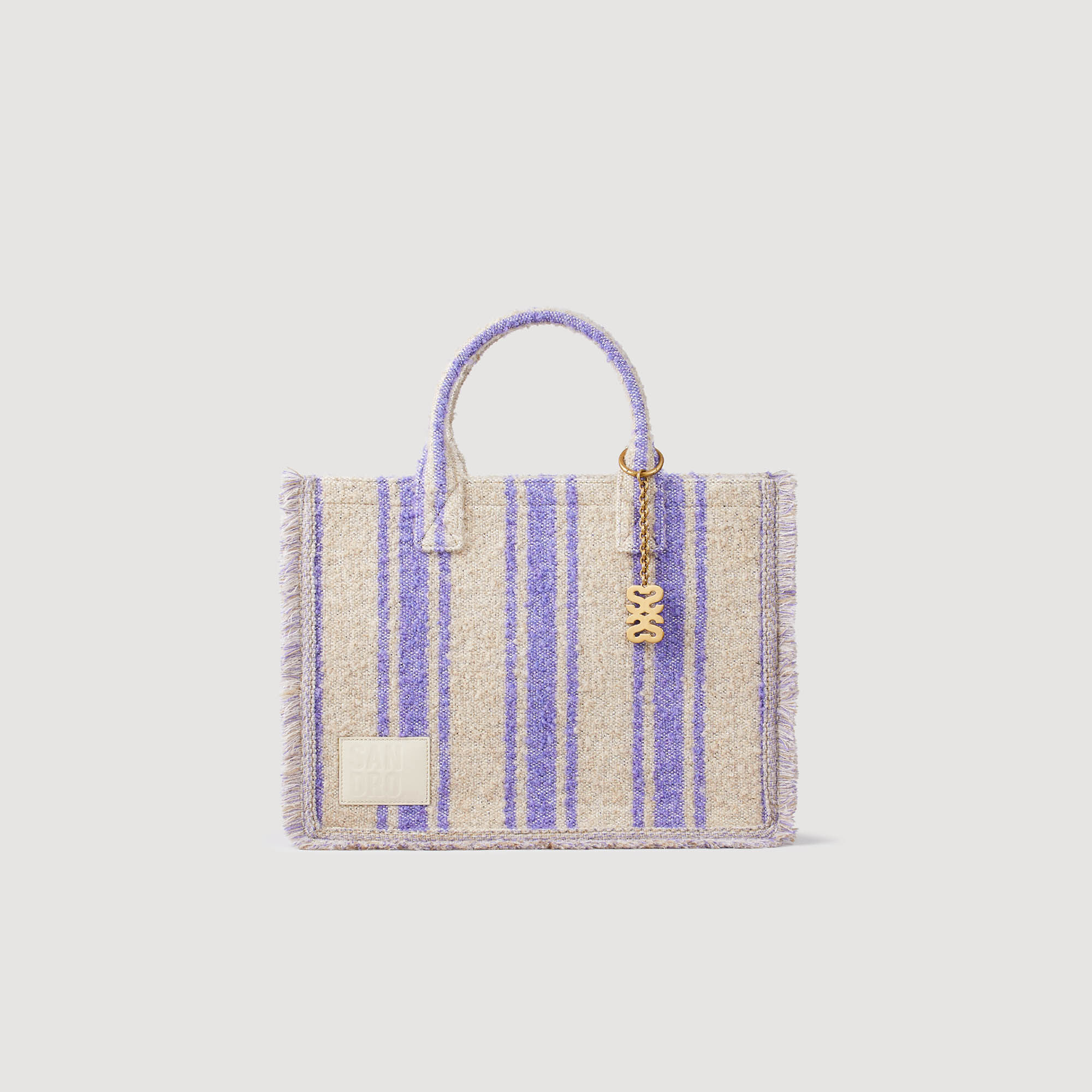 Stripy Kasbah Tote Bag : Bags&nbsp; color Beige