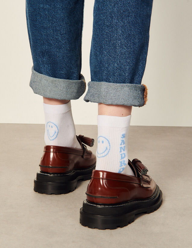 Smiley® Socks : Socks color Blue/white