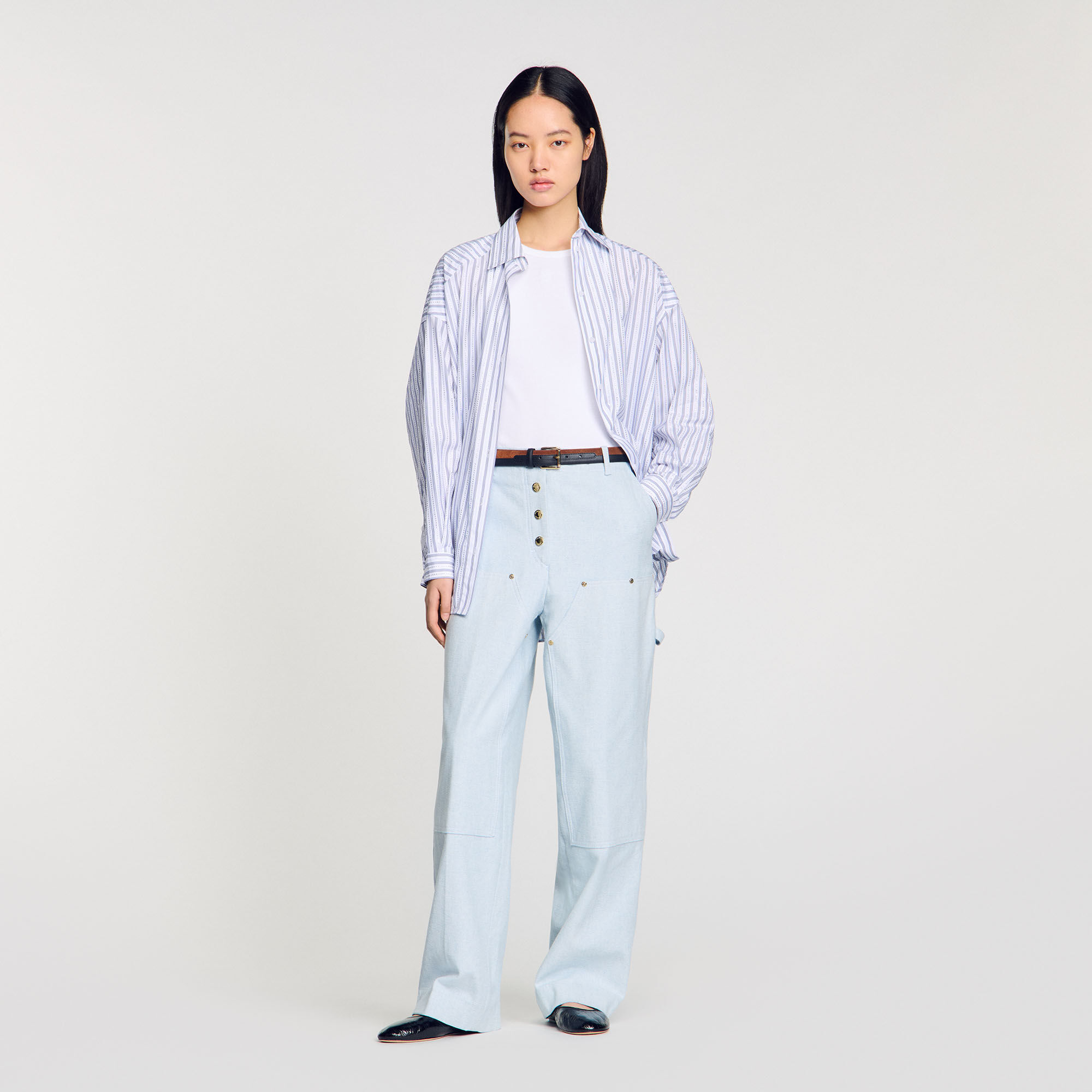 Sandro ジーンズ Beaded jeans For Women | Sandro Paris