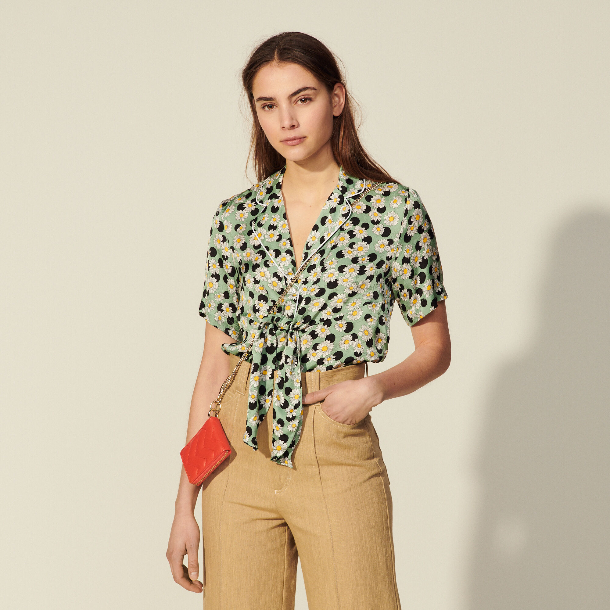 Printed Pyjama Shirt 2021 Sandro paris