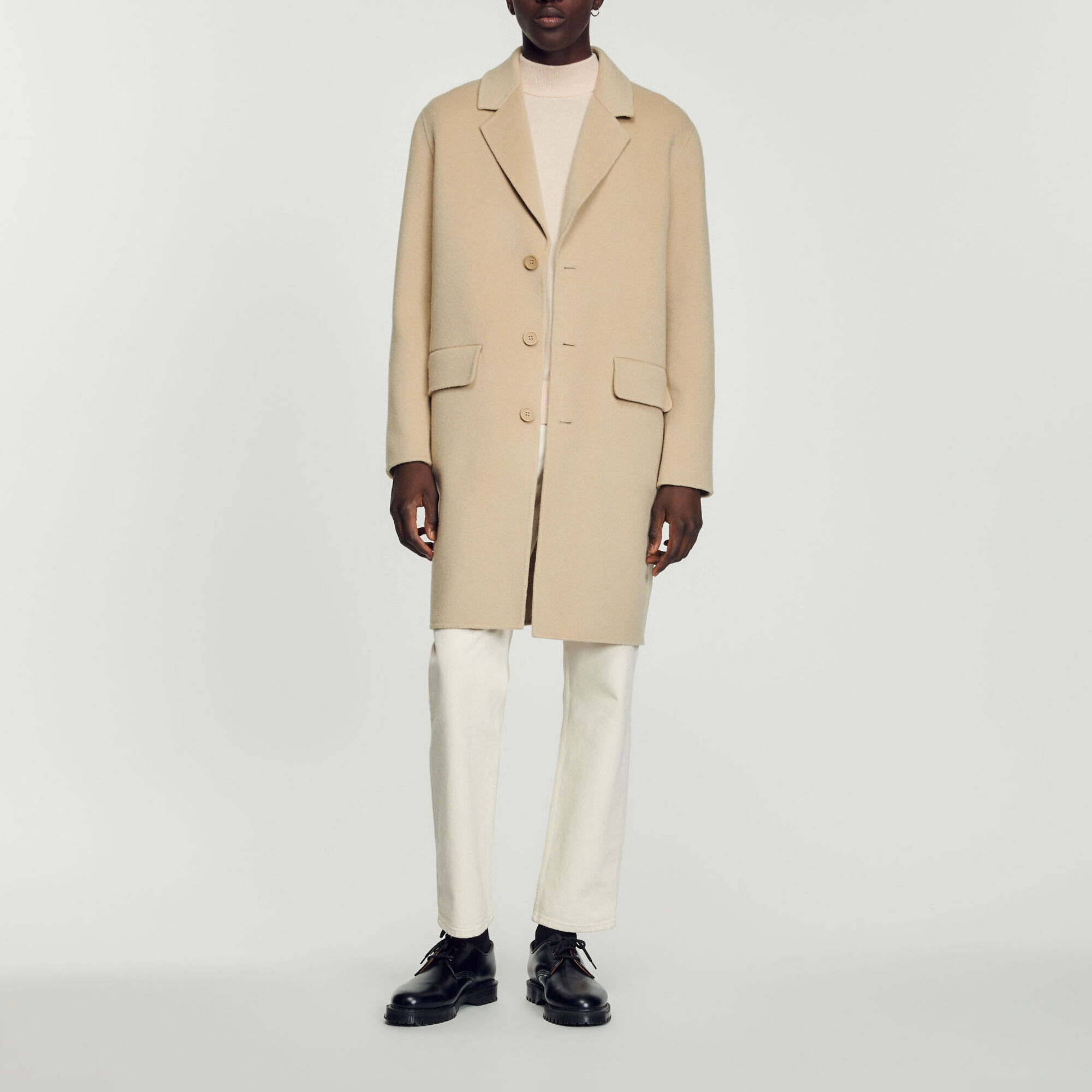 Sandro trench coat men discount