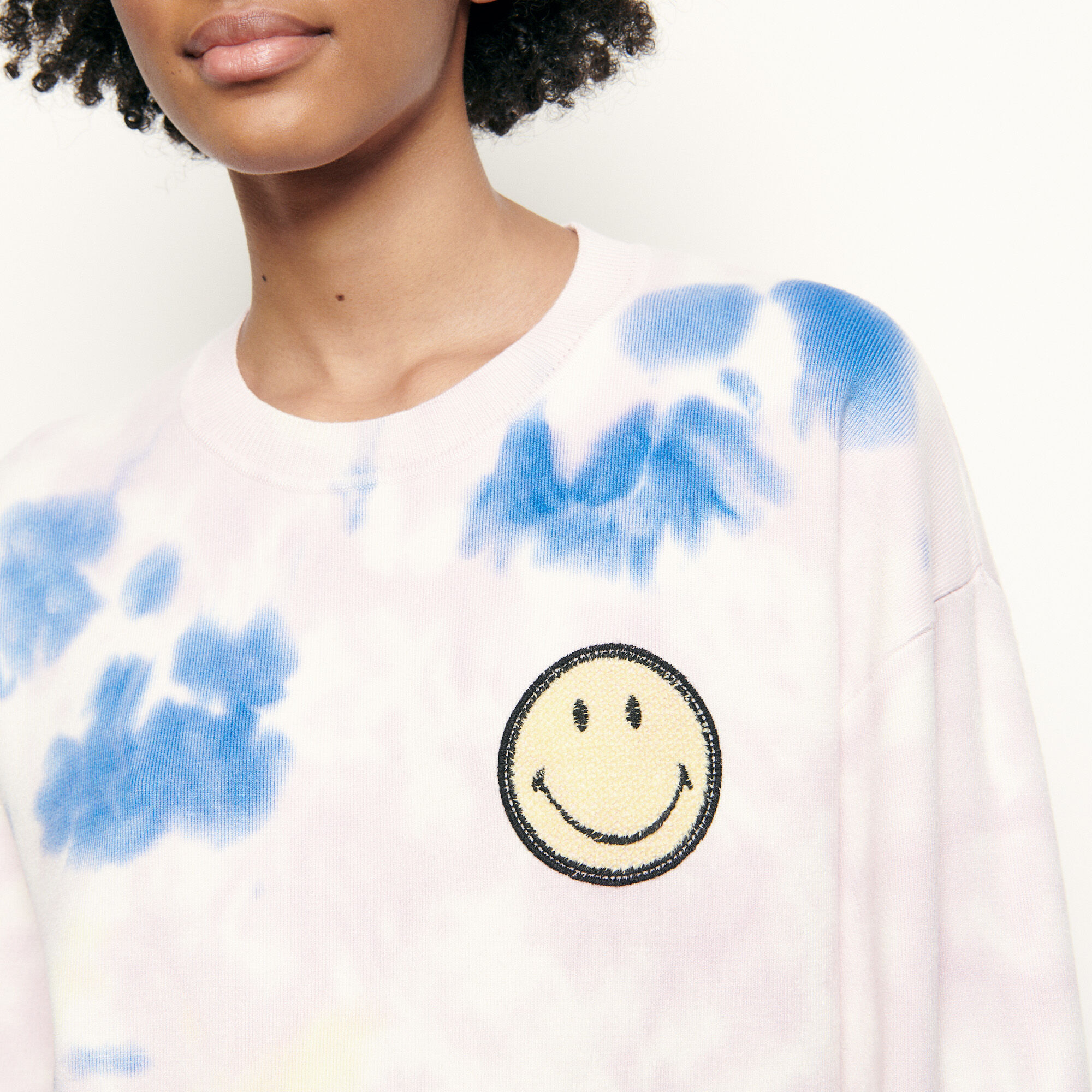 sandro smiley cardigan
