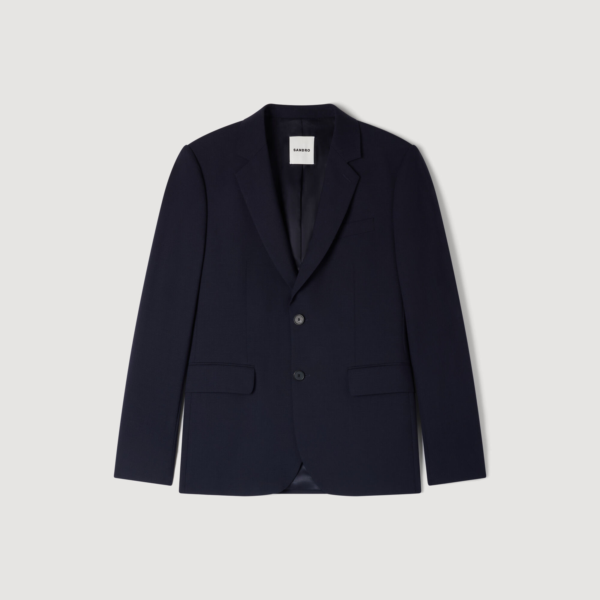 Micro Check Suit Jacket : Suits & Tuxedos color Navy Blue