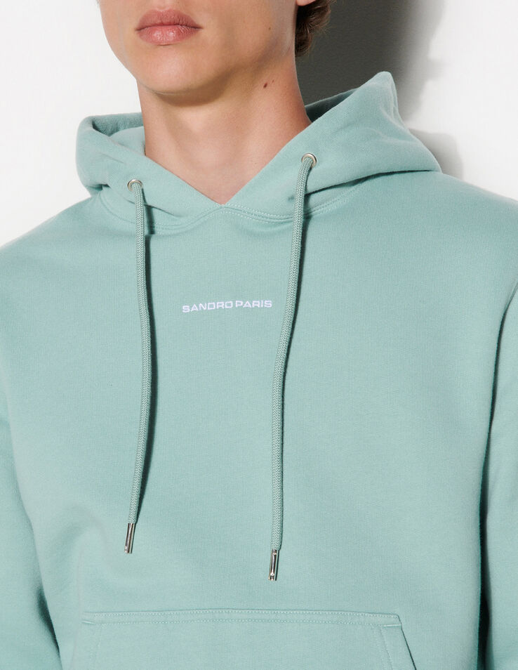 Sandro hooded sweatshirt with velvet insert Clearance