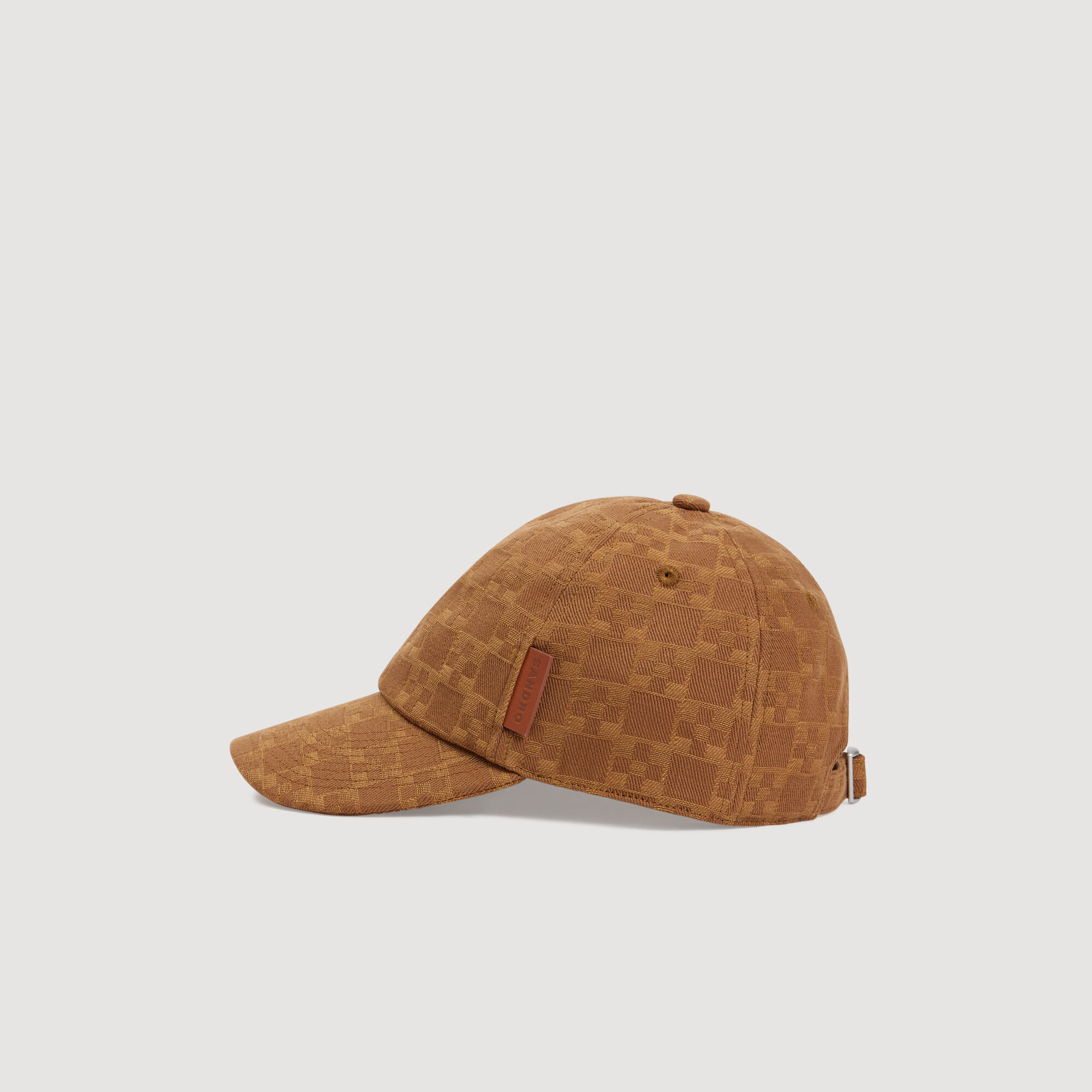 Denim Cap With Cross Motif : Caps color Camel