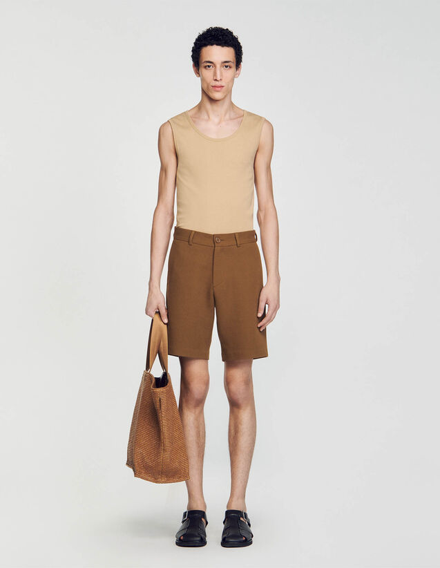 Cotton Shorts : NEW IN color Camel