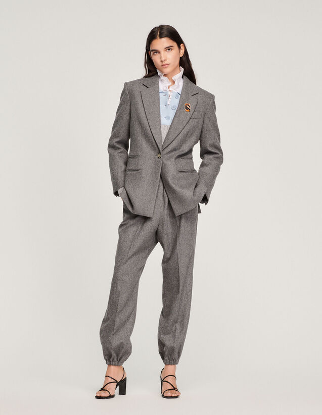 Tailored Jacket : Blazers & Jackets color Grey