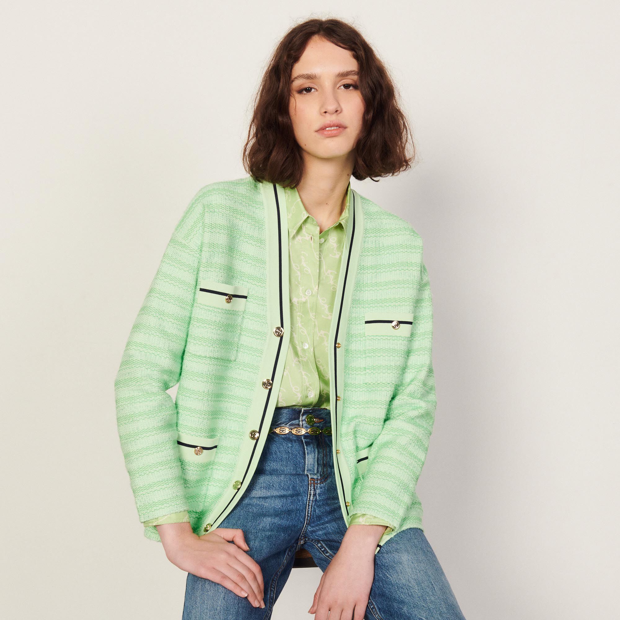 Sandro cardigan sale store