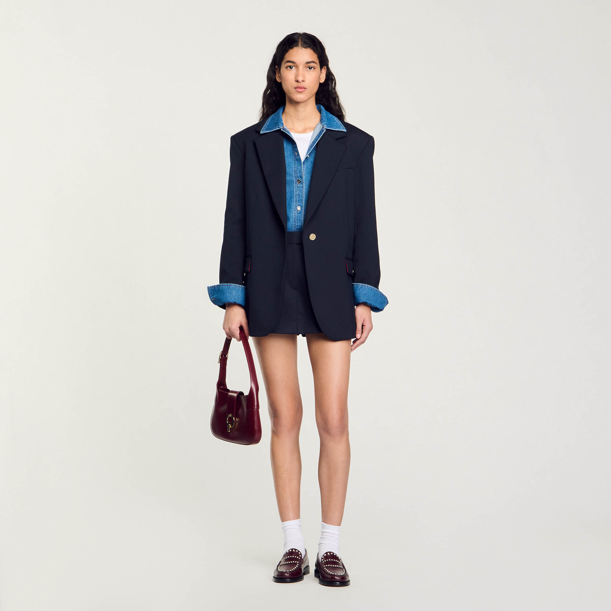 Wool Suit Jacket New In Sandro paris