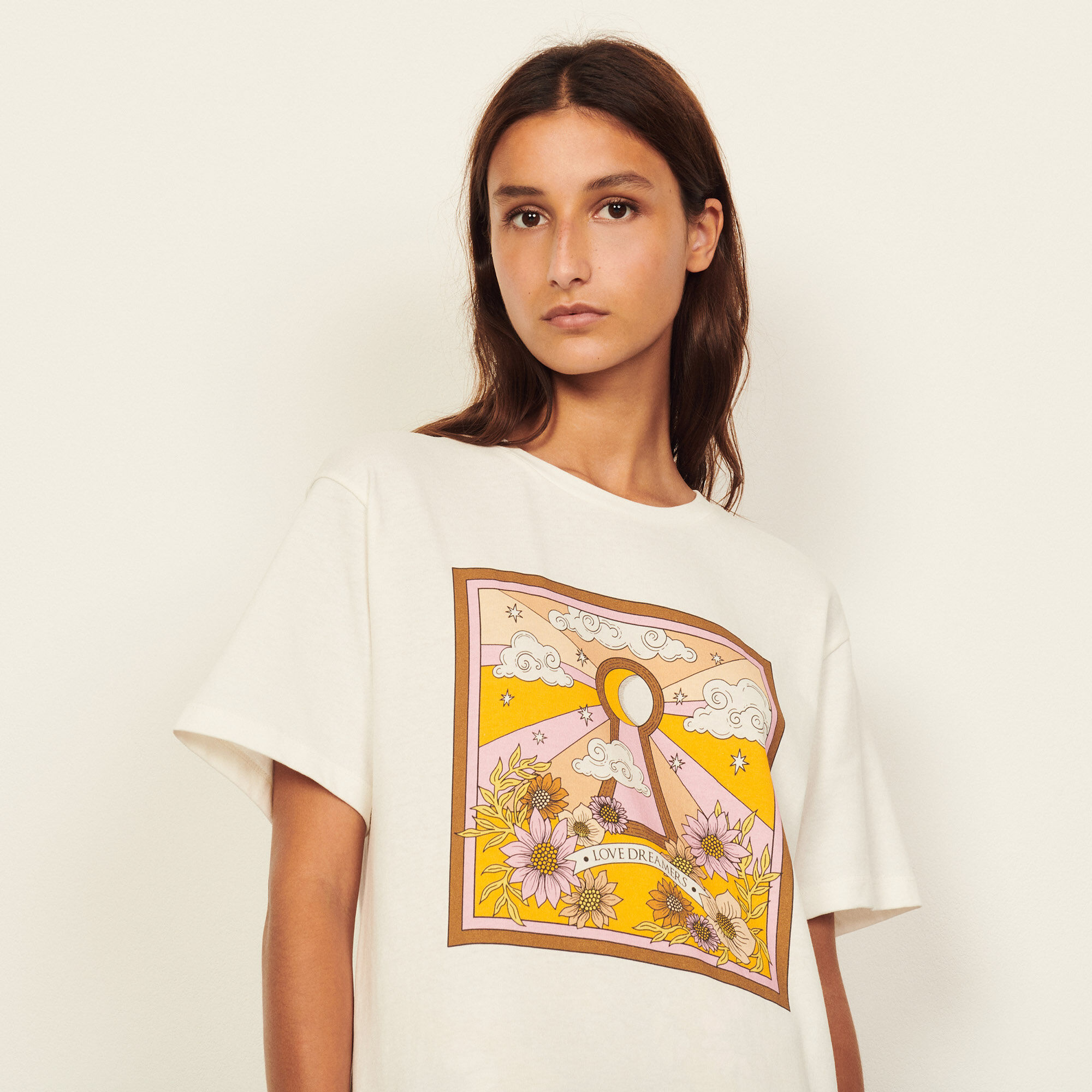Printed T Shirt women anniversay Sandro paris