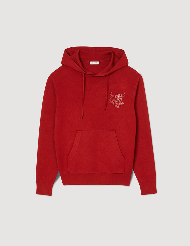 Dragon Hoodie : Sweatshirts color Red