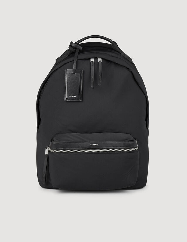 Canvas And Leather Backpack : Bags color Black