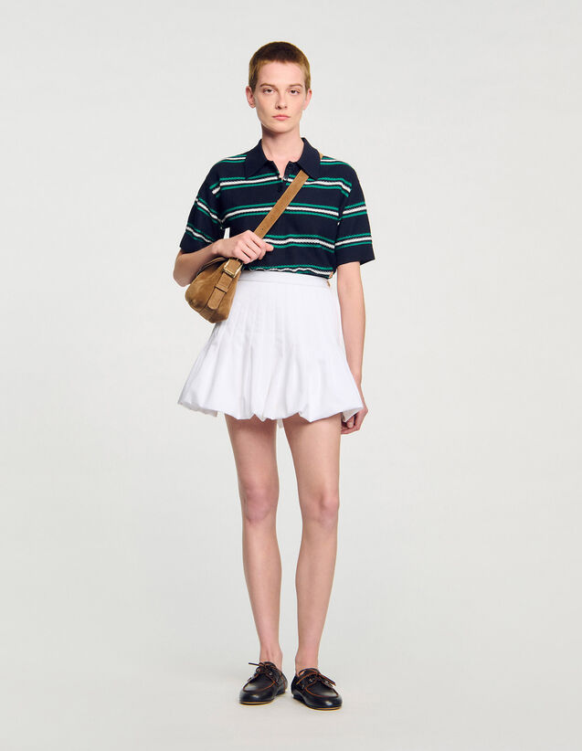 Short Bubble Skirt - SFPJU01512 | sandro-paris.com Short Bubble Skirt : Skirts & Shorts color white