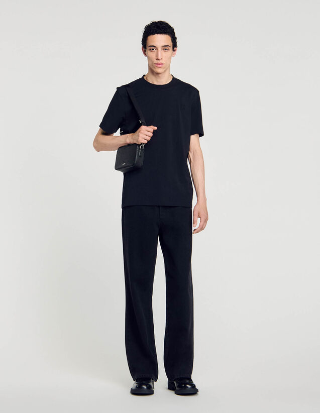 Cotton T-Shirt - SHPTS01455 | sandro-paris.com Cotton T-Shirt : T-shirts & Polo shirts color white