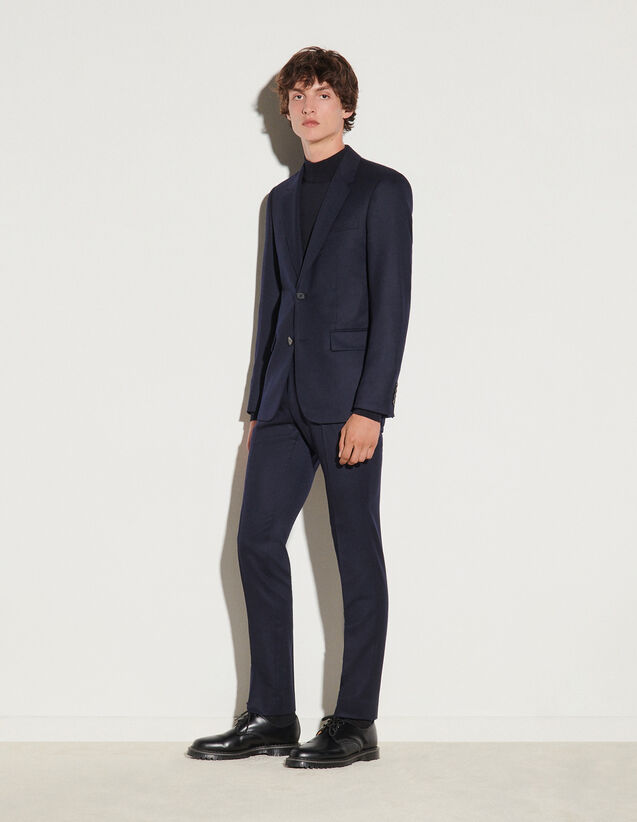 Flannel Suit Jacket : Suits & Tuxedos color Grey