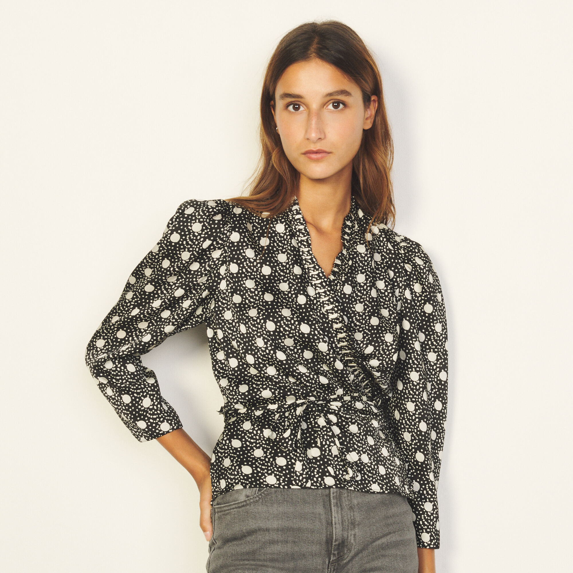 Sandro crossover sweater store