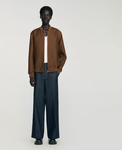 Zip-Up Jacket - SHPBL00988 | sandro-paris.com Zip-Up Jacket : Jackets & Coats color Tobacco Brown