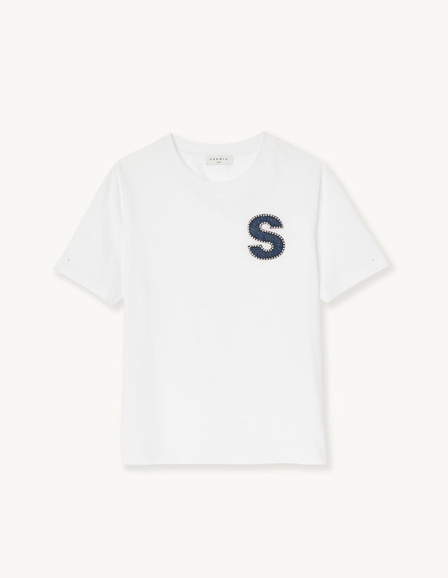 S Patch T-Shirt : T-shirts color white