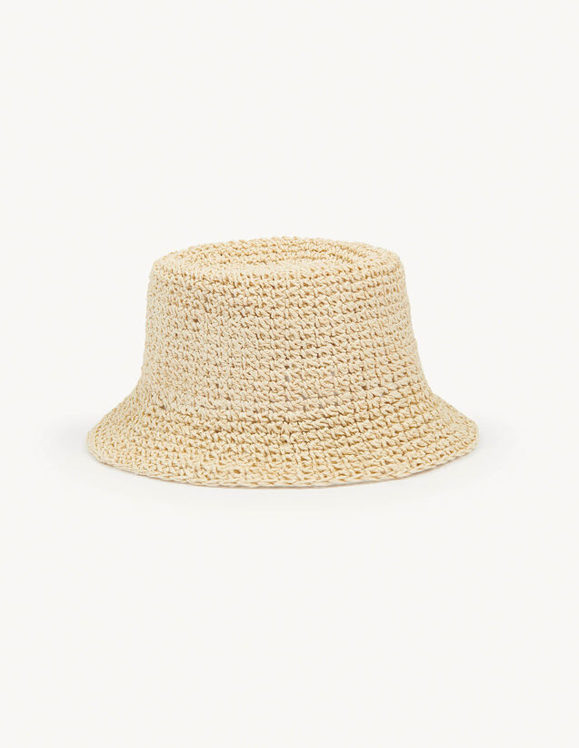 Raffia Bucket Hat : Caps color Natural