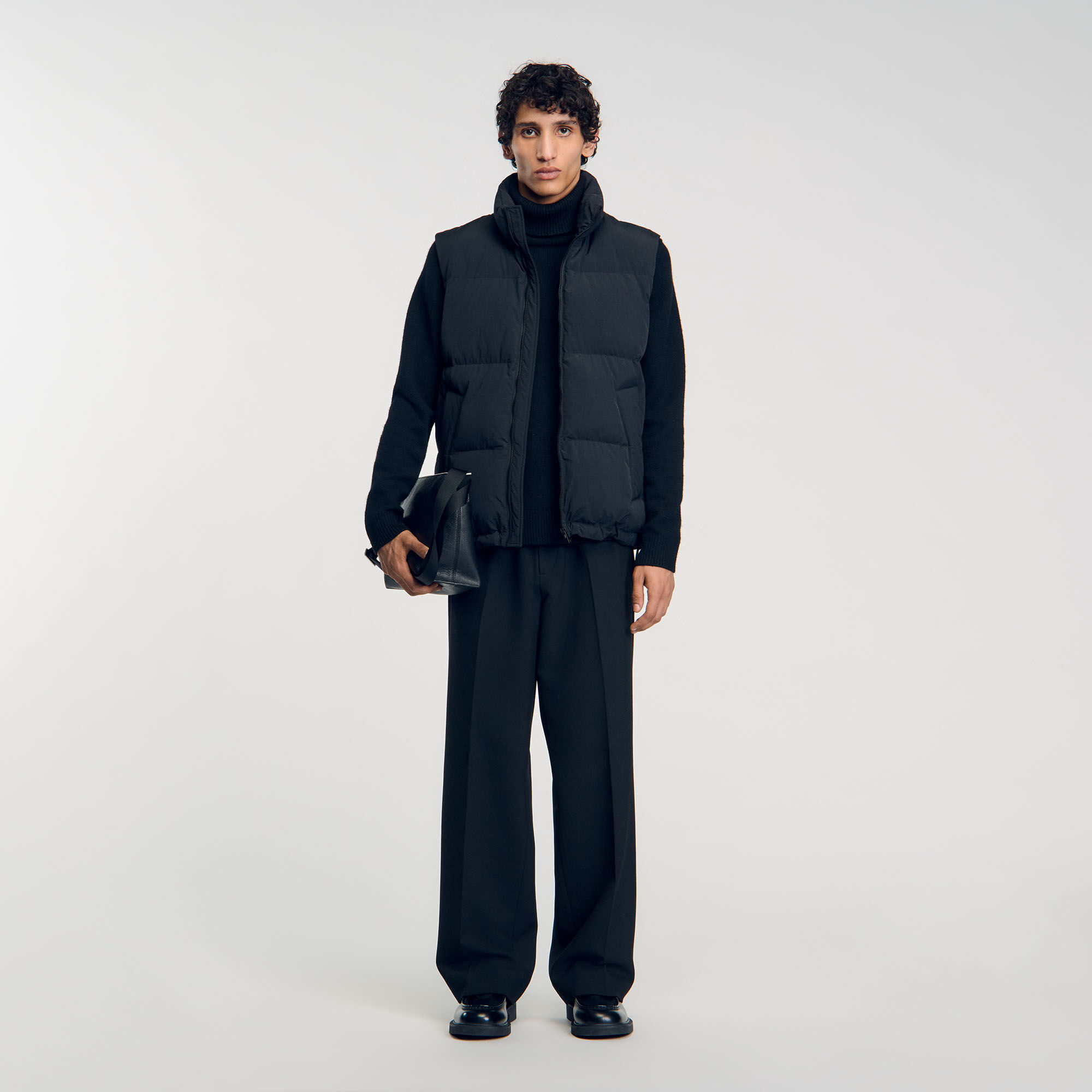 Sleeveless Down Jacket : Jackets & Coats color Black