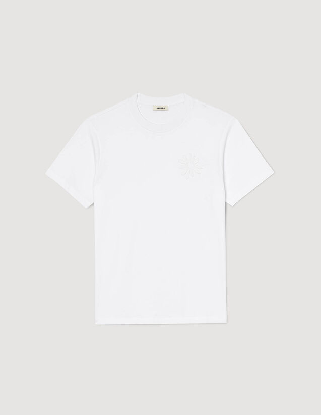 Cotton Flower T-Shirt : T-shirts & Polo shirts color white