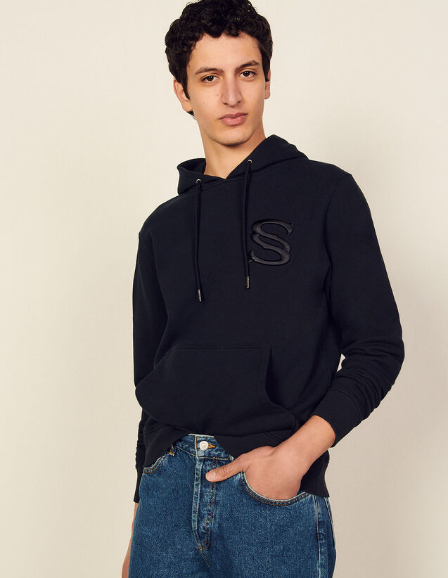 Embroidered Hoodie : Sweatshirts color Off-White