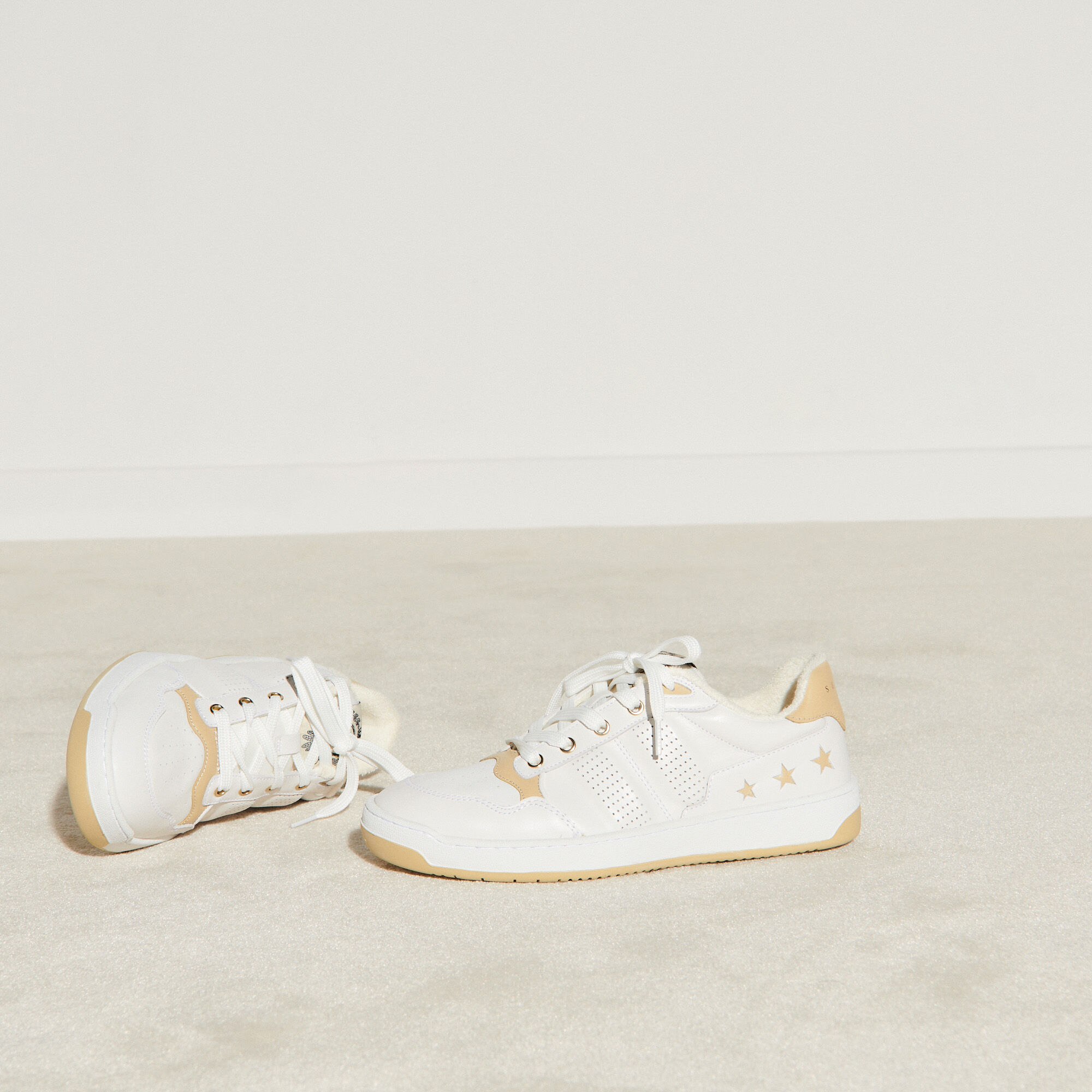 sandro white sneakers