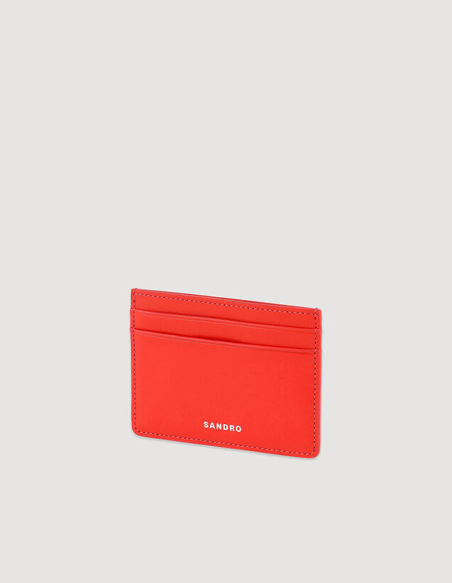 Leather Card Holder : Leather Goods color Ecru