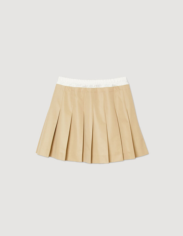 Pleated Skirt : Skirts & Shorts color Beige