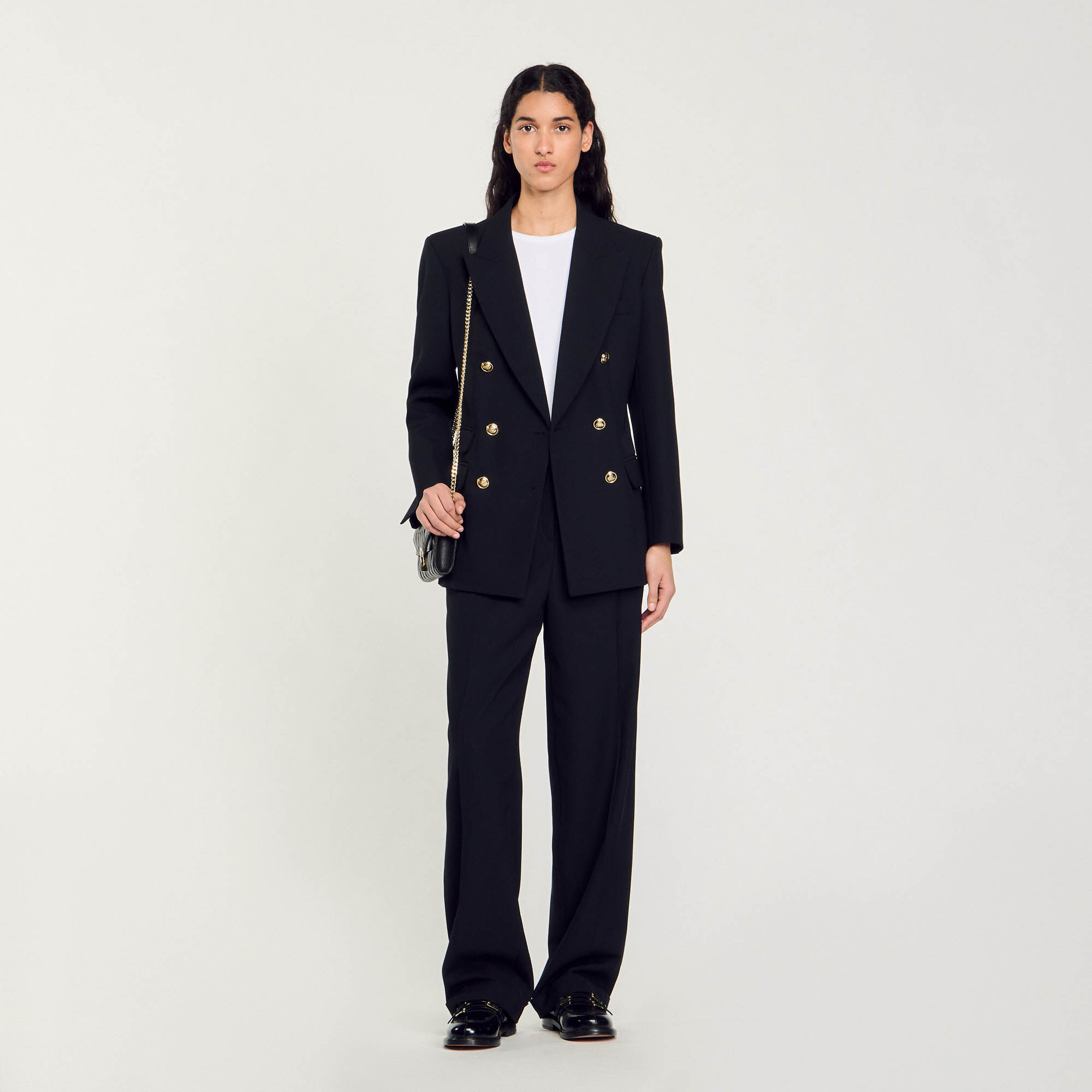 Double-Breasted Suit Jacket - Blazers & Jackets - Sandro-paris.com