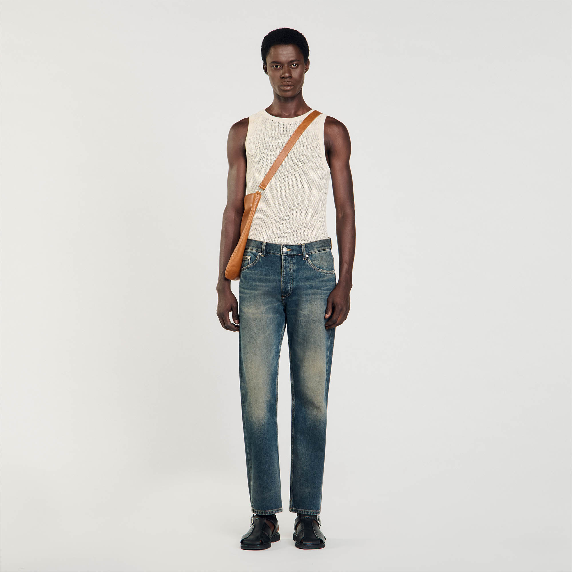 Regular Faded Jeans : Pants & Shorts color Blue Vintage - Denim