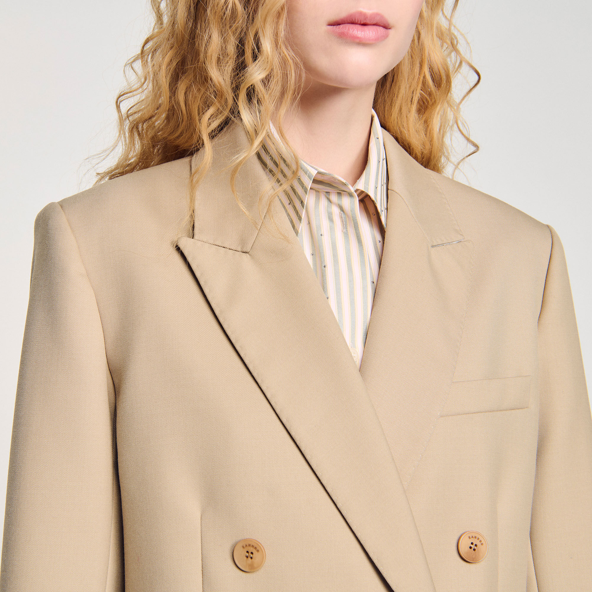 Double-Breasted Suit Jacket - Blazers & Jackets - Sandro