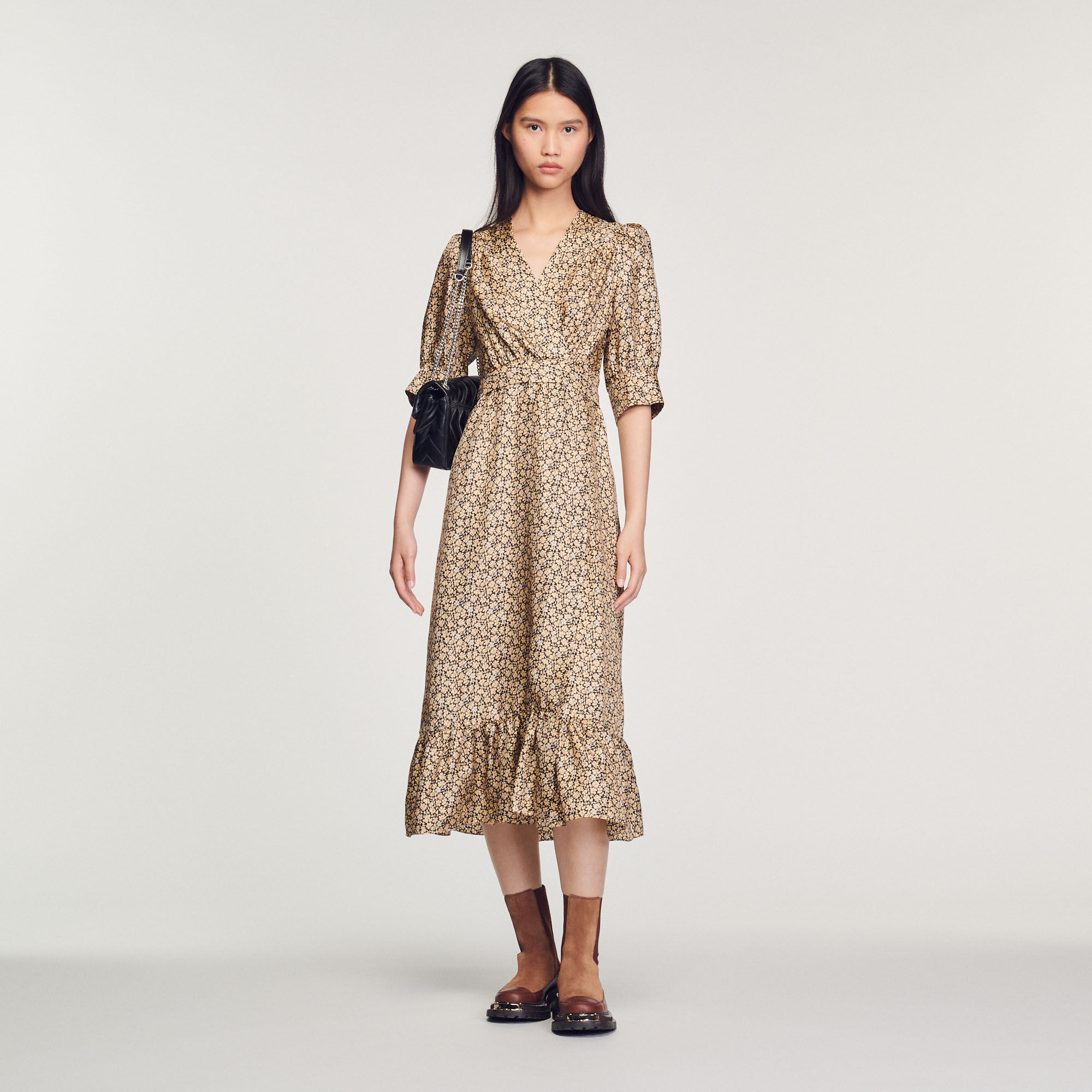 Sandro wrap outlet dress