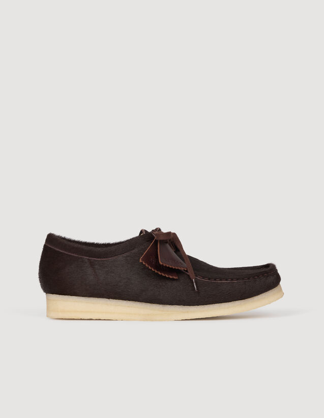 Pony-Hair Effect Wallabee™ Derbies - SHACH01402 | sandro-paris.com Pony-Hair Effect Wallabee™ Derbies : Shoes color Chocolate