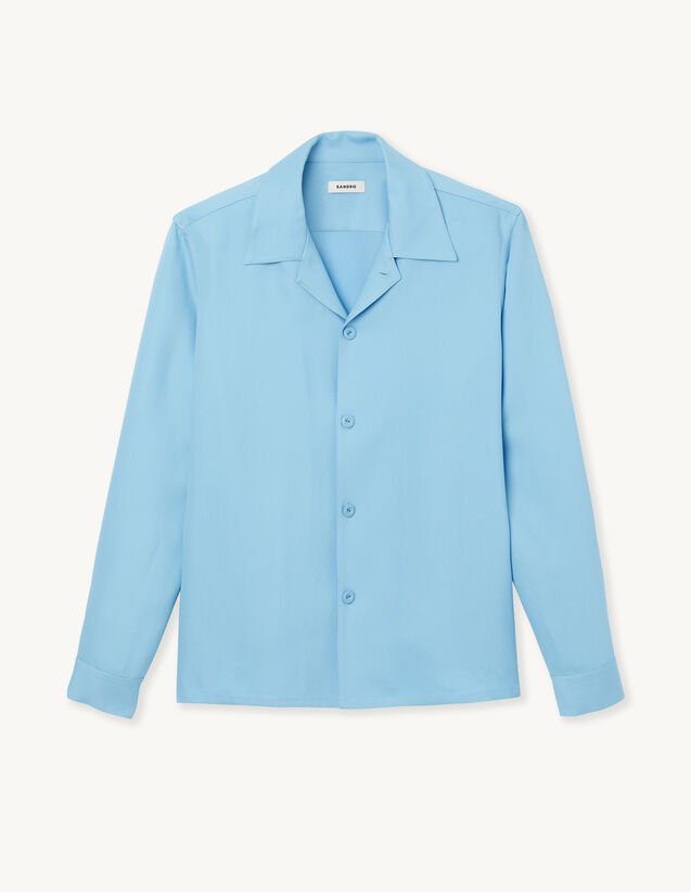 Floaty Shirt With Spread Collar : Shirts color Sky Blue