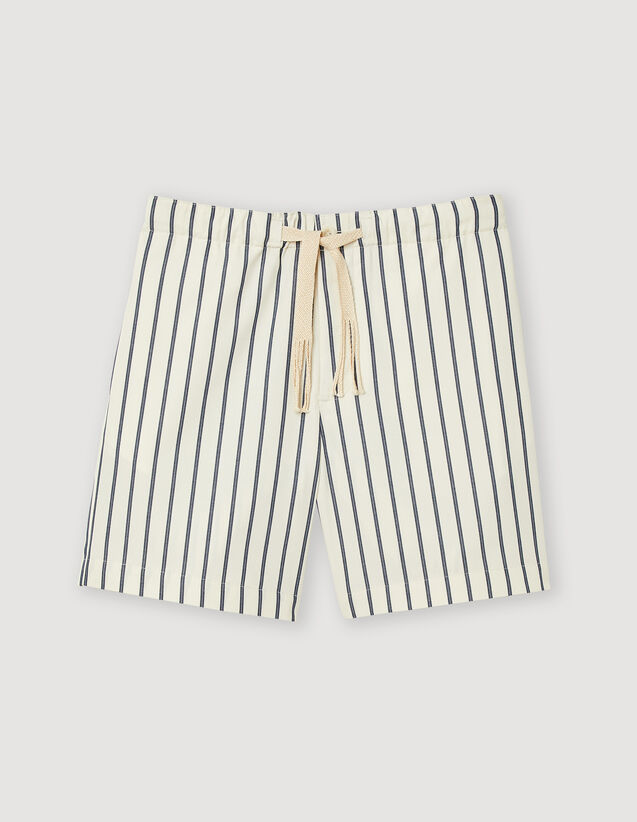 Striped Shorts : Pants & Shorts color Ecru